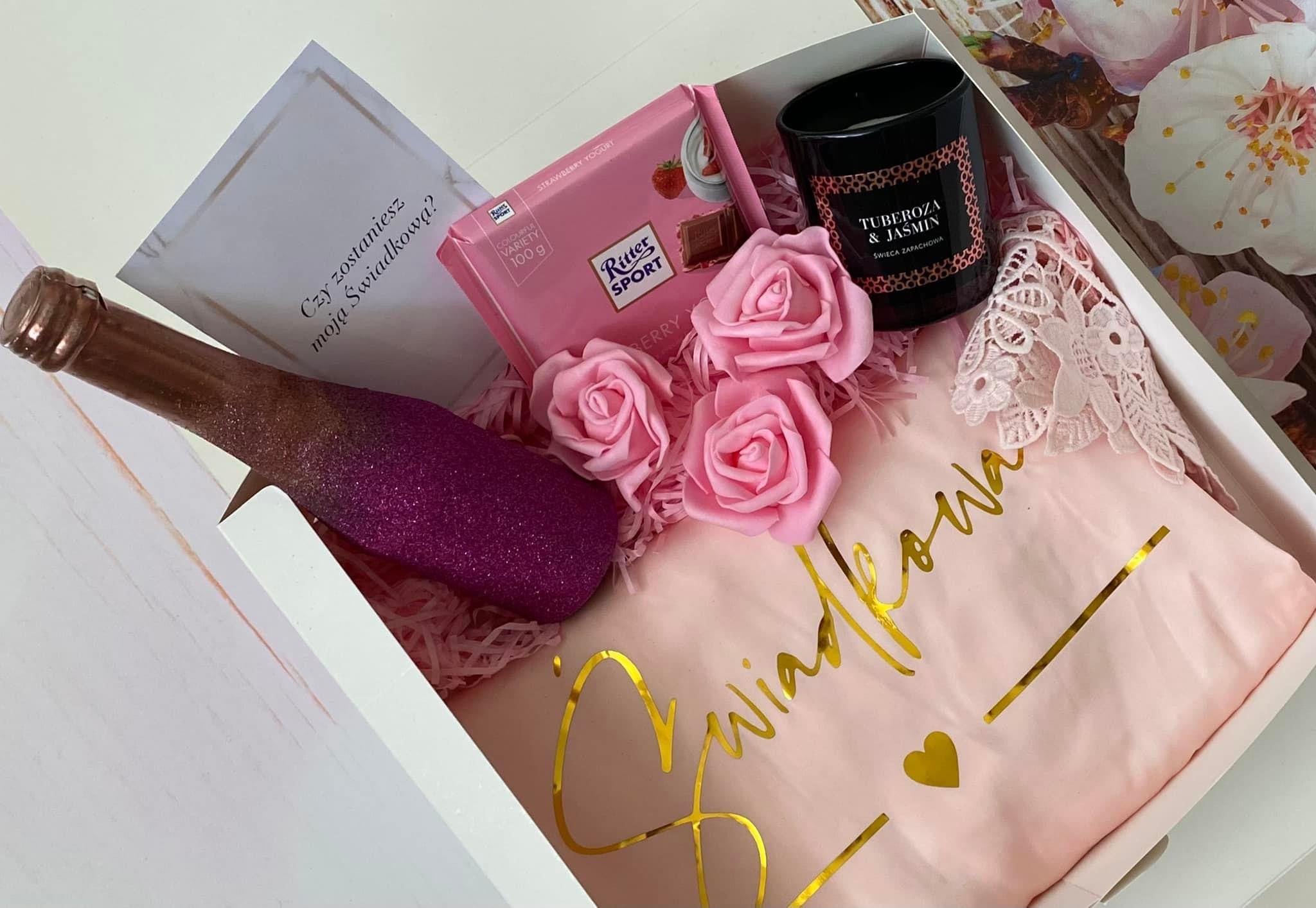 Szlafrok Świadkowa butelkowa rose 2